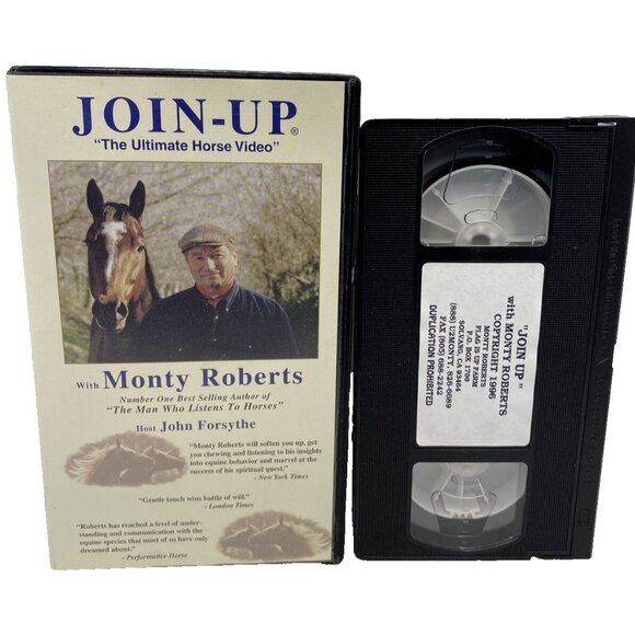 Join-Up The Ultimate Horse Video With Monty Roberts John Forsyth VHS Hard Case - Picture 6 of 9